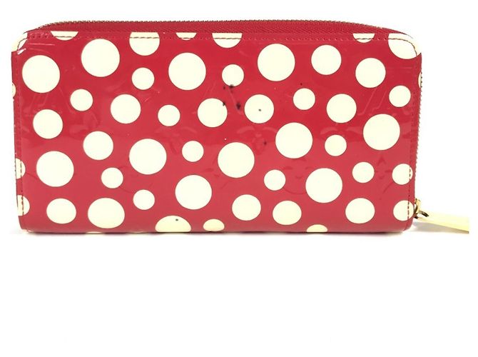 Cartera Zippy Vernis Dot Infinity Louis Vuitton Blanco Roja - vista 2