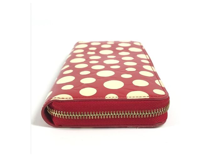 Cartera Zippy Vernis Dot Infinity Louis Vuitton Blanco Roja - vista 3