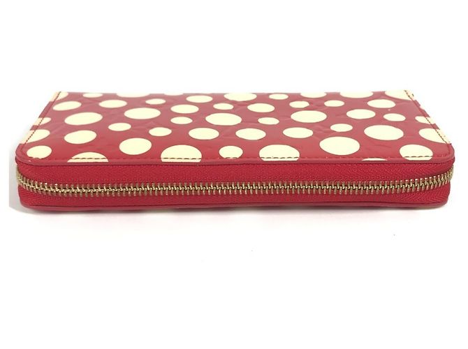 Cartera Zippy Vernis Dot Infinity Louis Vuitton Blanco Roja - vista 5