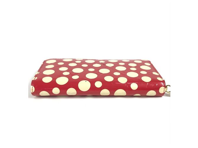 Cartera Zippy Vernis Dot Infinity Louis Vuitton Blanco Roja - vista 6