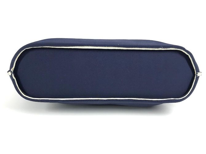 Chanel Navy Polyamid Tote-Handtasche Marineblau - Ansicht 5