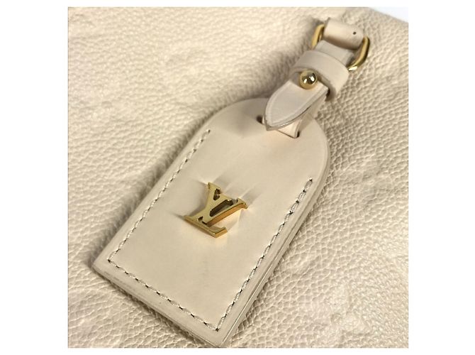 Borsa Box Souple Petite Malle Monogram Empreinte Louis Vuitton Bianco - vista 16