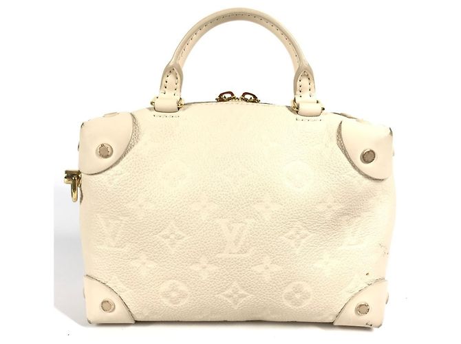 Borsa Box Souple Petite Malle Monogram Empreinte Louis Vuitton Bianco - vista 2