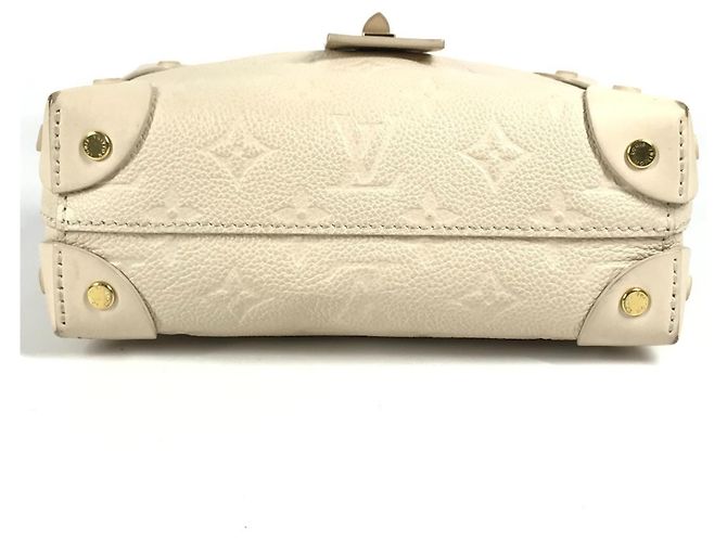 Borsa Box Souple Petite Malle Monogram Empreinte Louis Vuitton Bianco - vista 5