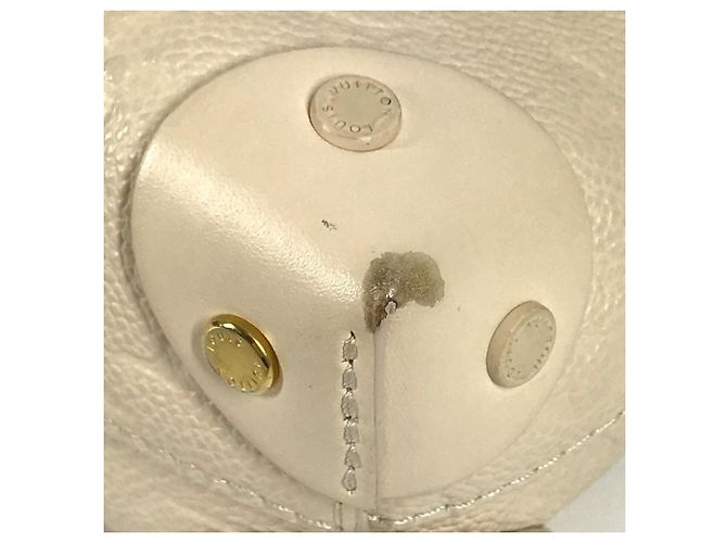 Borsa Box Souple Petite Malle Monogram Empreinte Louis Vuitton Bianco - vista 7