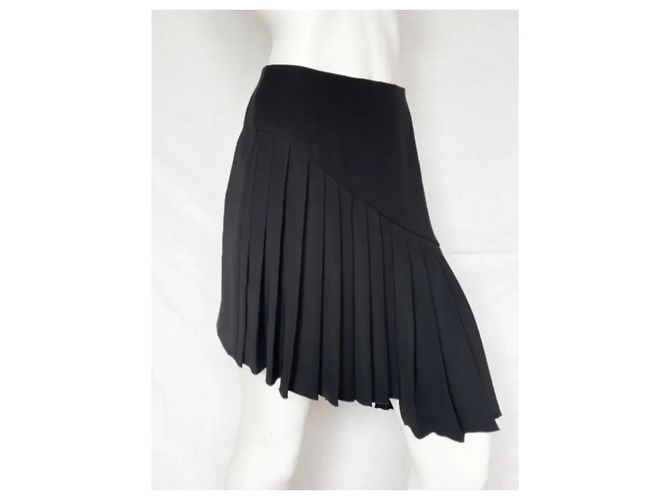 Falda mini plisada Thierry Mugler negra Negro - vista 2
