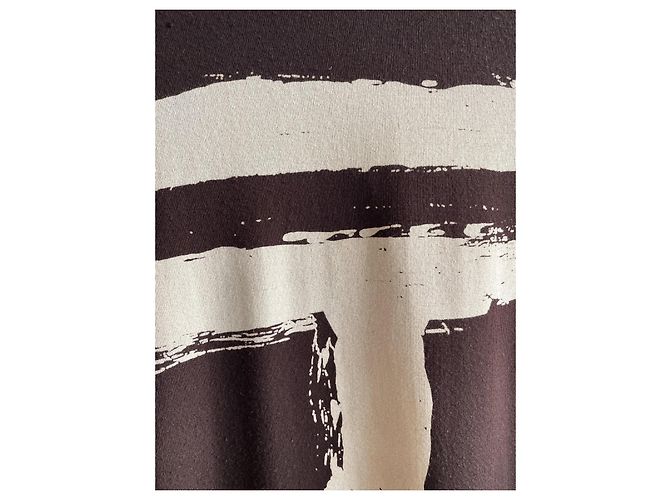Top de manga larga Thierry Mugler de Jersey Marrón Beige Castaño - vista 6