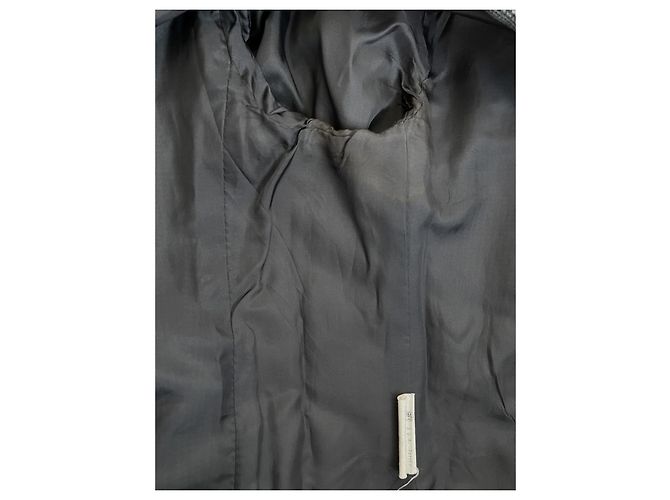 Blazer Valentino Garavani en laine pied de poule bleu clair Gris - vue 8