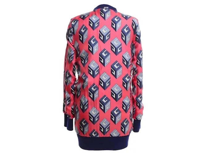 Gucci Gestreifte Strickjacke Blau Wolle - Ansicht 8
