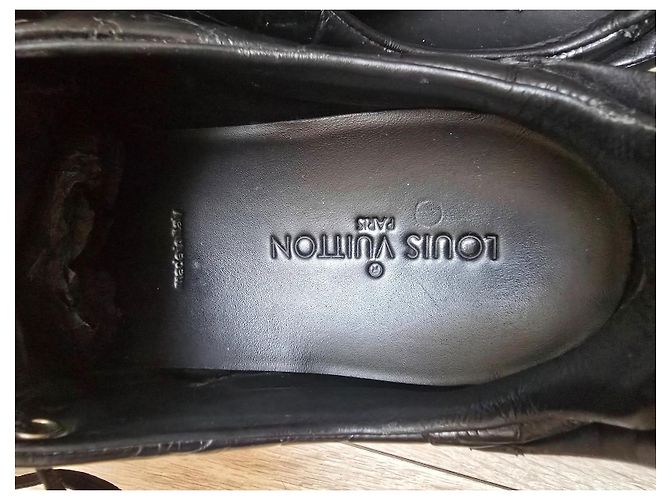 Sneaker Louis Vuitton Frontrow Pelle Coccodrillo Nera Nero - vista 18