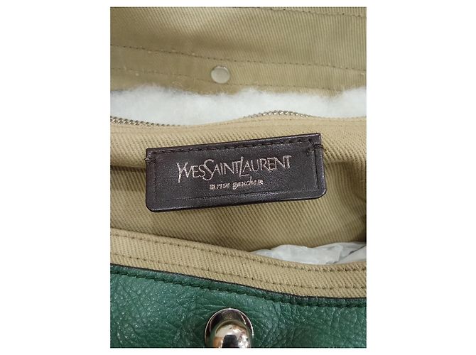 Muse II Borsa a spalla Yves Saint Laurent Muse Two Beige Verde Scuro - vista 11