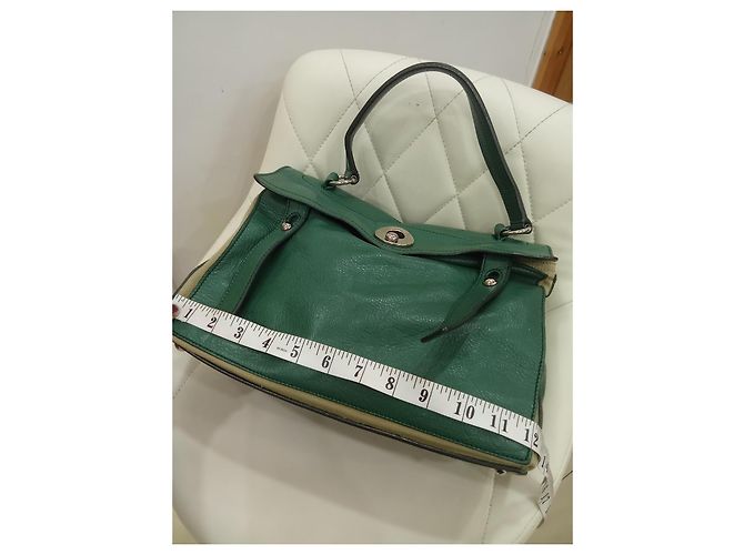 Muse II Borsa a spalla Yves Saint Laurent Muse Two Beige Verde Scuro - vista 12