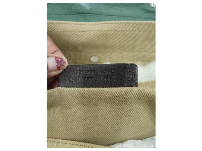Muse II Borsa a spalla Yves Saint Laurent Muse Two Beige Verde Scuro - vista 15