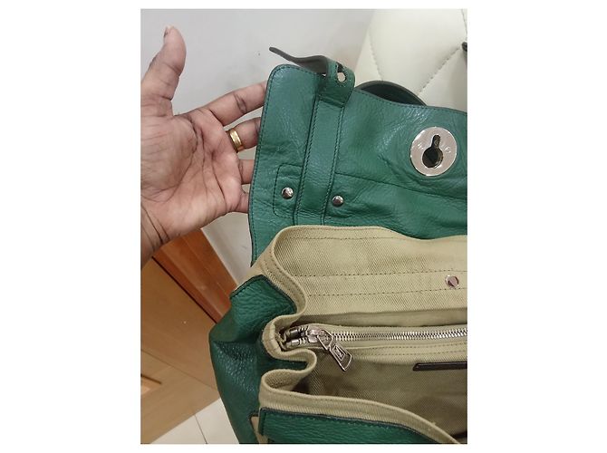 Muse II Borsa a spalla Yves Saint Laurent Muse Two Beige Verde Scuro - vista 17