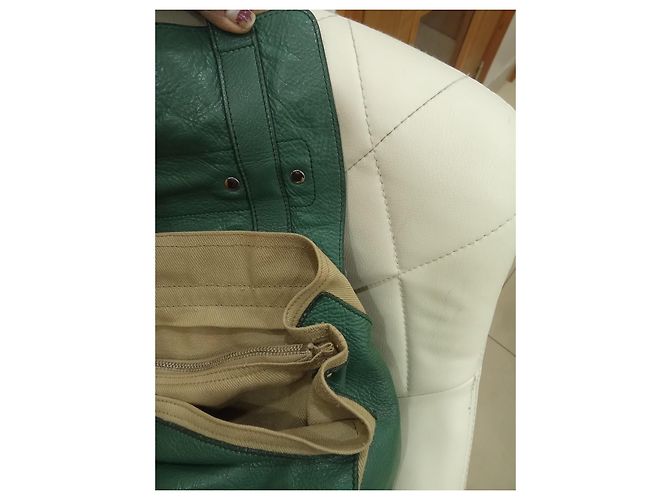 Muse II Borsa a spalla Yves Saint Laurent Muse Two Beige Verde Scuro - vista 18