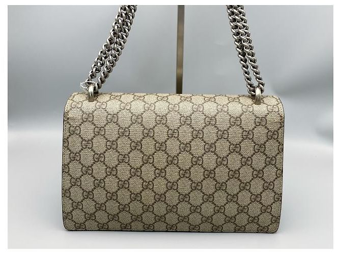 Gucci Dionysus Top Handle Chain GG Coated Canvas medium Beige - vista 2