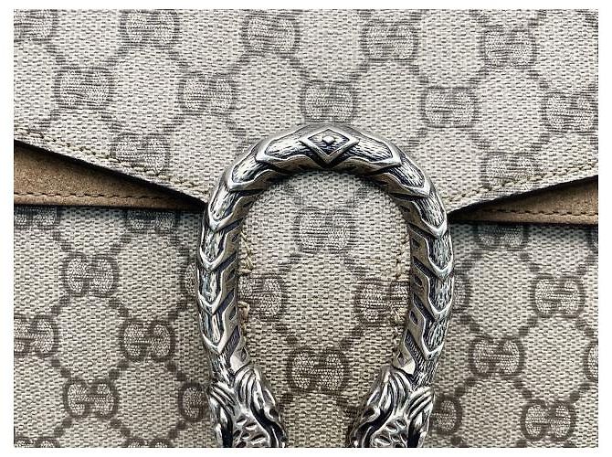Gucci Dionysus Top Handle Chain GG Coated Canvas medium Beige - vista 4