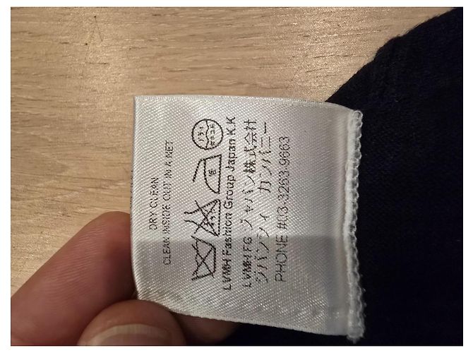 GIVENCHY Merinowoll Pullover Rundhals Marineblau 100% Wolle - Ansicht 10