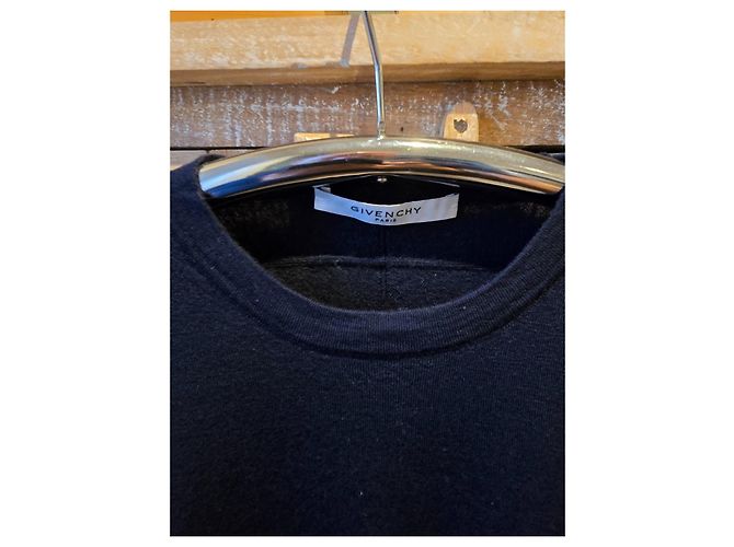 GIVENCHY Merinowoll Pullover Rundhals Marineblau 100% Wolle - Ansicht 4