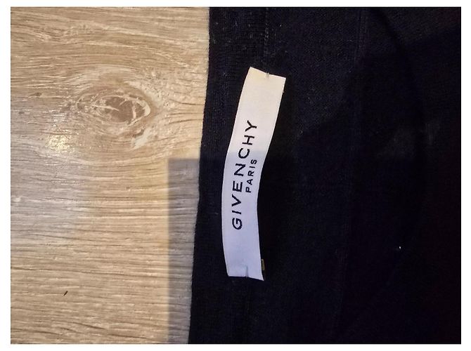 GIVENCHY Merinowoll Pullover Rundhals Marineblau 100% Wolle - Ansicht 7