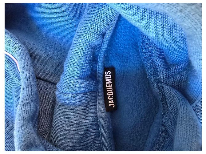 Jacquemus Moletom com Estampa de Onda e Logo Azul claro - vista 13