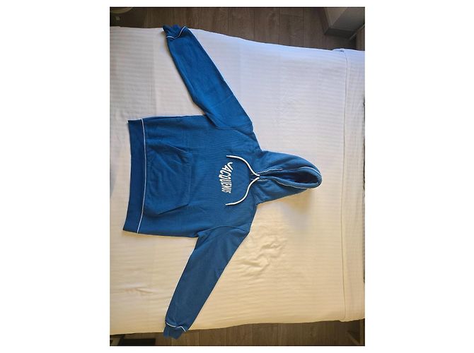 Jacquemus Moletom com Estampa de Onda e Logo Azul claro - vista 3