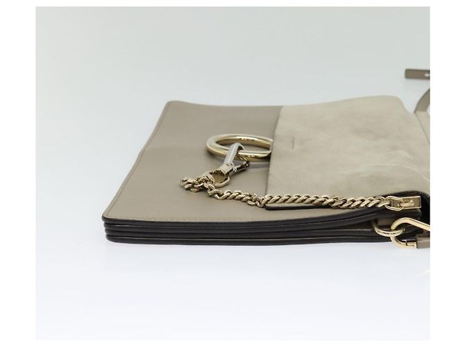 Chloé Borsa a Spalla Faye in Pelle e Camoscio Media di Chloe Marrone - vista 4