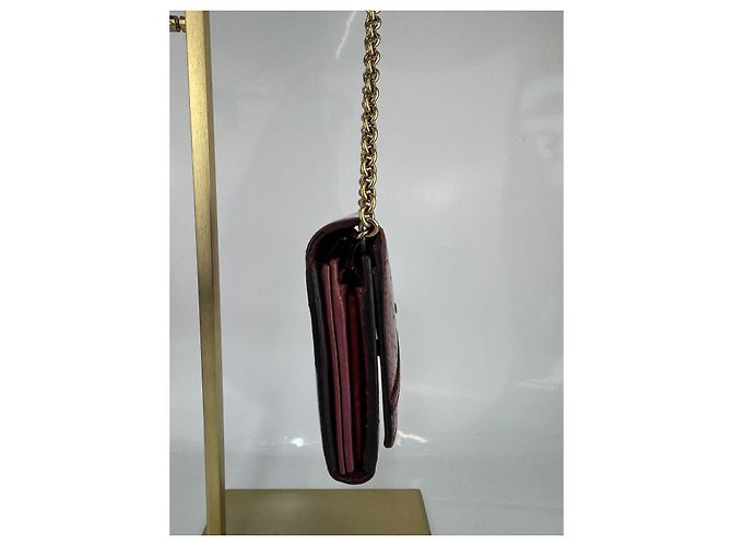 Cartera larga de cuero patentado Microguccissima rosa de Gucci - vista 5