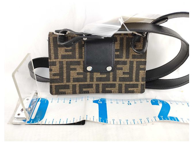 Fendi Baguette wandelbarer Gürtel aus Zucca-Canvas medium Braun - Ansicht 2