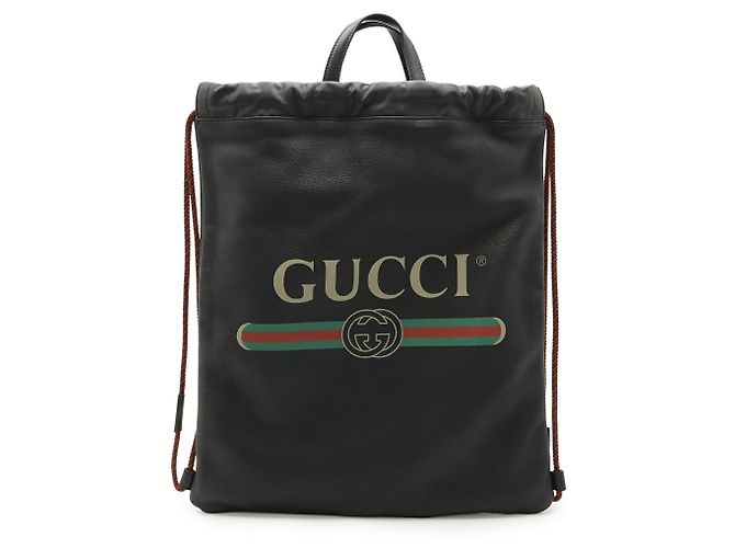 Gucci Print Coco Capitan Rucksack Schwarz Rot Grün - Ansicht 2