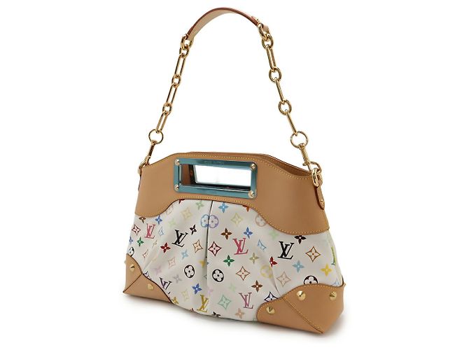 Louis Vuitton Monogram Multicolore Judy MM Handbag White Multiple colors - view 3
