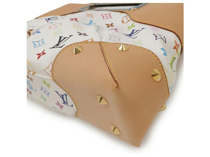 Louis Vuitton Monogram Multicolore Judy MM Handbag White Multiple colors - view 4