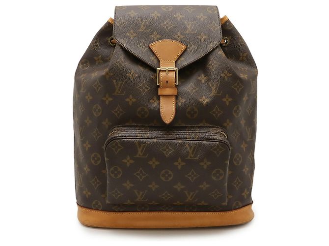 Zaino Montsouris GM in Monogramma Louis Vuitton Marrone - vista 2
