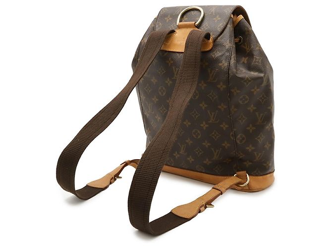 Zaino Montsouris GM in Monogramma Louis Vuitton Marrone - vista 3
