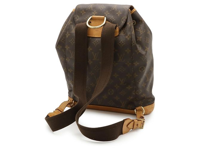 Zaino Montsouris GM in Monogramma Louis Vuitton Marrone - vista 3