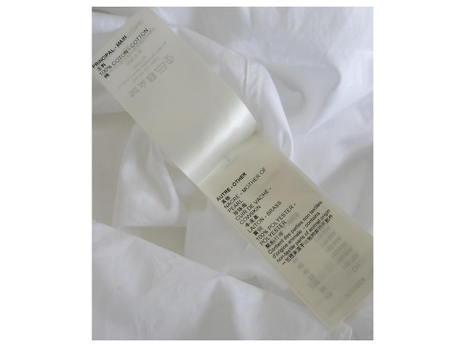 Louis Vuitton Monogram Relief Trompe L’Oeil Shirt Dress White - view 12