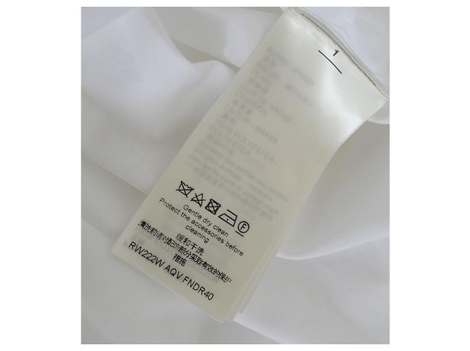 Louis Vuitton Monogram Relief Trompe L’Oeil Shirt Dress White - view 13