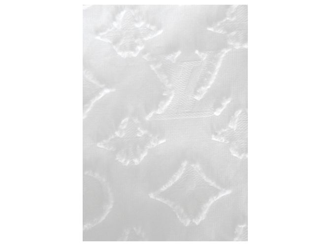 Louis Vuitton Monogram Relief Trompe L’Oeil Shirt Dress White - view 8