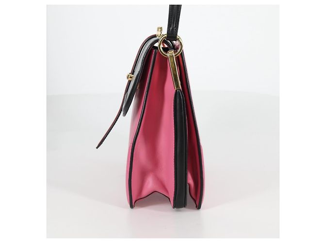 Borsa Prada Belle a manico superiore in vitello medio Rosa - vista 3