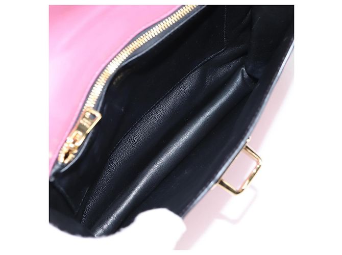 Borsa Prada Belle a manico superiore in vitello medio Rosa - vista 5
