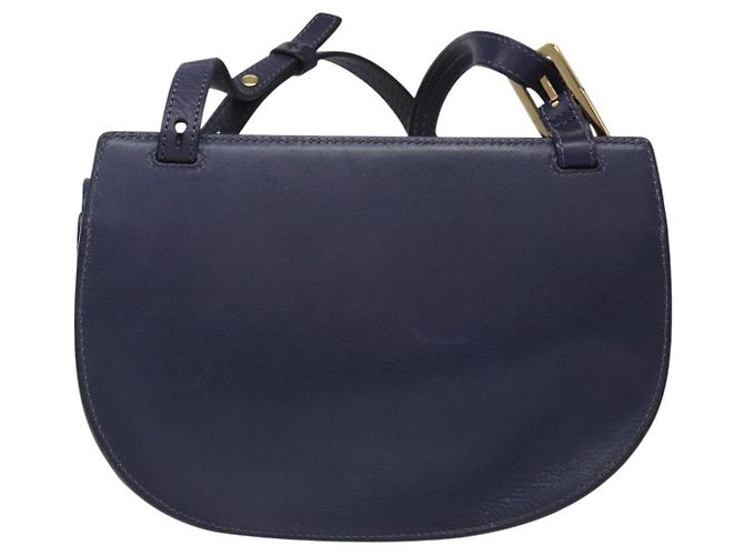 Chloé Chloe Georgia Leather Medium Blu - vista 2