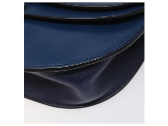 Chloé Chloe Georgia Leather Medium Blu - vista 6