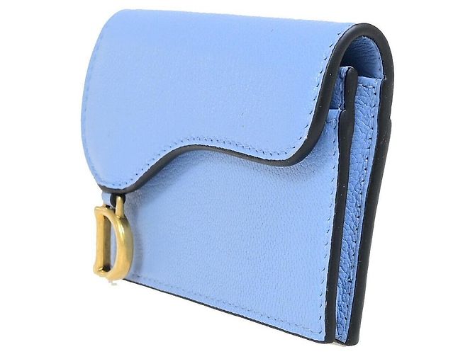 Christian Dior Dior Saddle Leder Tasche Blau - Ansicht 3