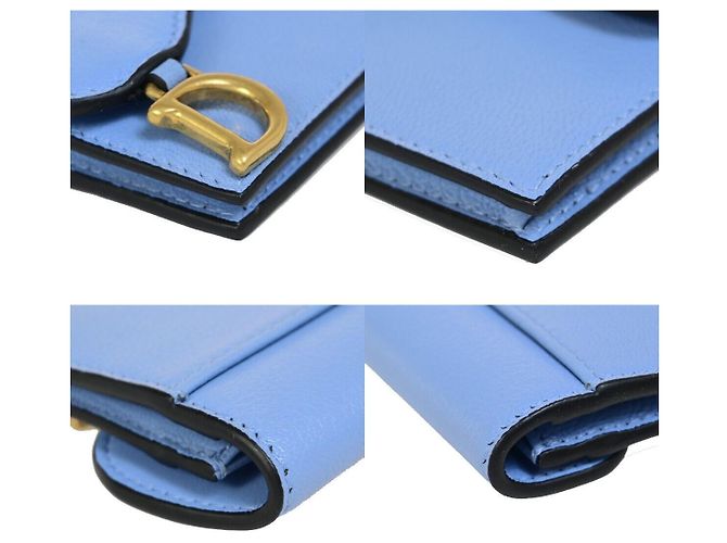 Christian Dior Dior Saddle Leder Tasche Blau - Ansicht 5