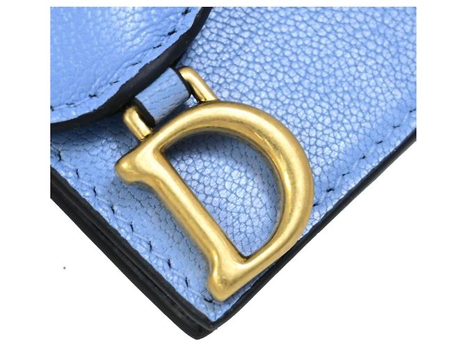 Christian Dior Dior Saddle Leder Tasche Blau - Ansicht 6