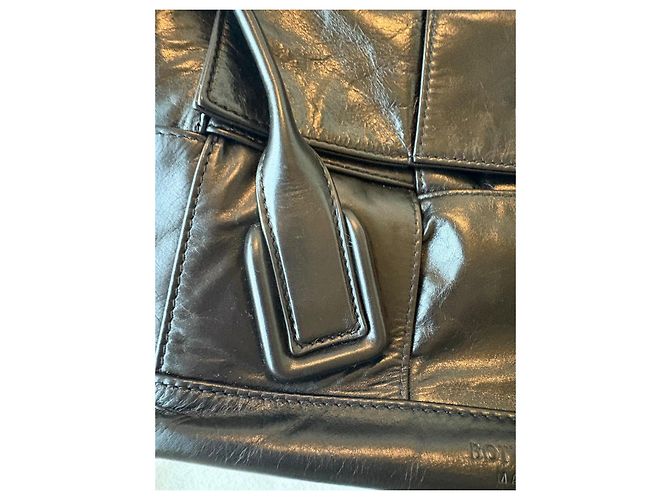 Borsa a mano Bottega Veneta Arco Slouch 33 in pelle nera Nero - vista 4