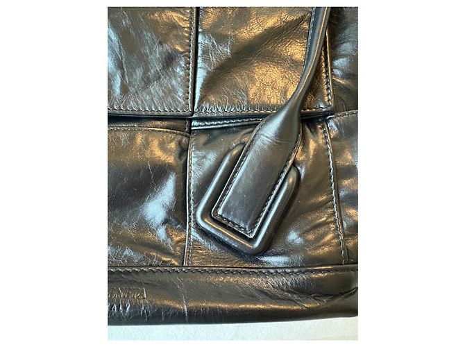 Borsa a mano Bottega Veneta Arco Slouch 33 in pelle nera Nero - vista 5