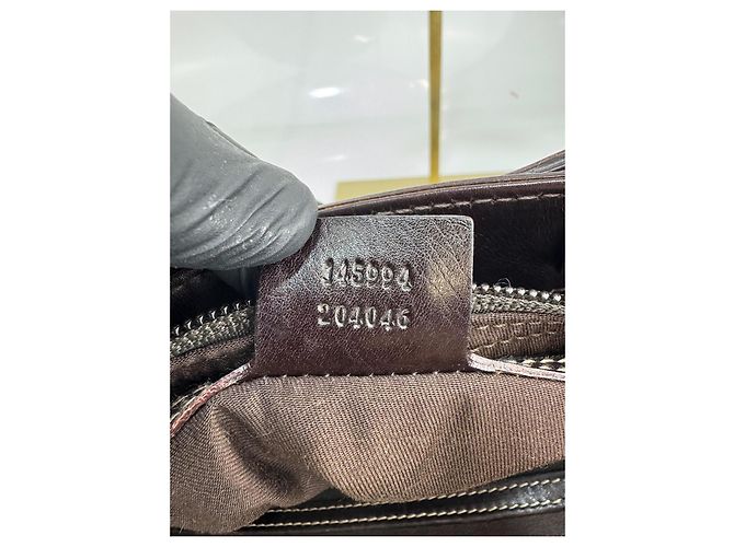 La tote Gucci presenta la tela GG originale del marchio Marrone - vista 11