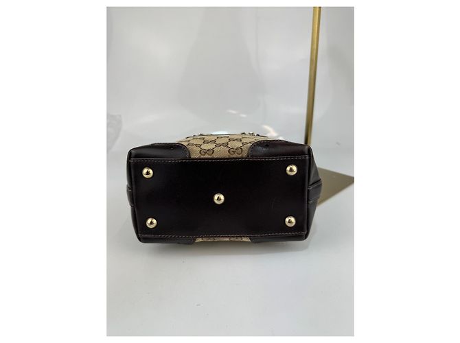 La tote Gucci presenta la tela GG originale del marchio Marrone - vista 9