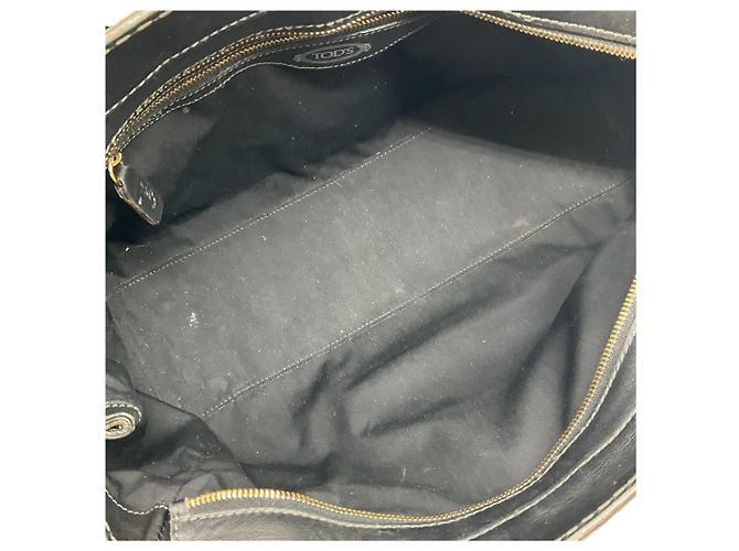 Borsa a spalla in pelle nera a grana di Tod's Nero - vista 10